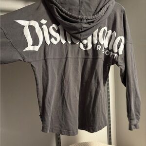 Disney Gray Oversized Hoodie Jersey